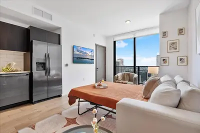 a living room with a couch and a table at MVR - If You Want the Best Views Stay Here in Miami