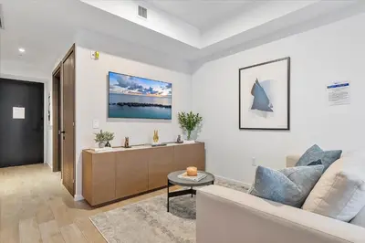a living room with a couch and a table at MVR - 5-Star Downtown Stay Near Miami-s Hotspots in Miami