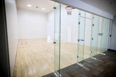 an empty gym with a basketball hoop in a room at 2 BDR Penthouse Ocean Front View Hyde Beach House in Hollywood