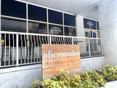 a sign in front of a store at Enjoy Pool and Stunning City Views in Brickell in Miami