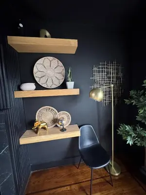 a desk with a chair and a lamp in a room at 12 Guest-In The Center of It All in Miami