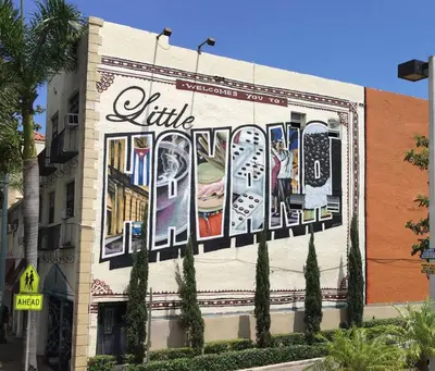 a mural on the side of a building at Paseo Miami in Miami