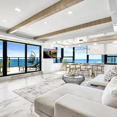 Luxury Oceanfront Condo 2BR 2.5BA with 700Sqft Terrace Sauna Resort Amenities and Pools 1501