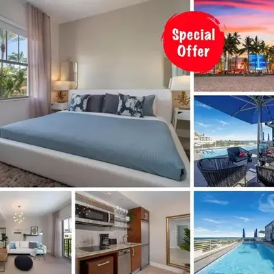 Ocean Dr 1BR Apt with Rooftop Pool 93 Walk Score