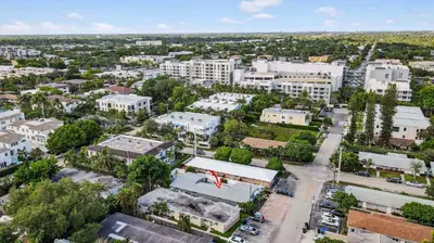 an aerial view of a city with buildings at Victoria Park's Secret #2 - 6ppl in Fort Lauderdale