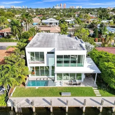 Modern waterfront property