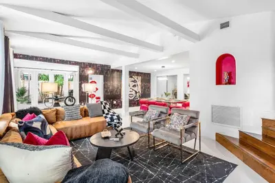 a living room with couches and chairs at Luxe 5BR 4BA I Heated Pool 10 Min to Beach I BBQ in Fort Lauderdale