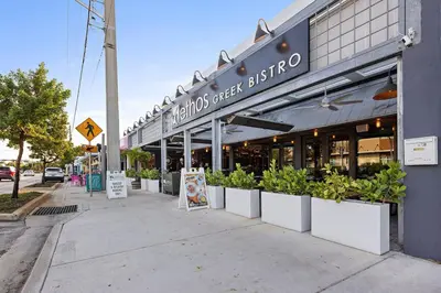 a store front of a building with plants at 3-Bedroom Villa with Heated Pool near Wilton Drive & Fort Lauderdale Beach in Fort Lauderdale