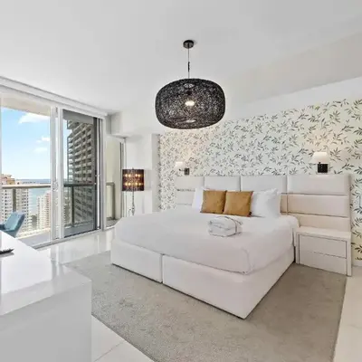 Luxury Waterfront Brickell ICON W-Hotel Balcony Water Views