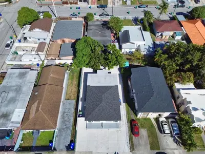 an overhead view of a residential neighborhood with houses at Lux Miami Escape - Near Brickell- Free Parking in Miami