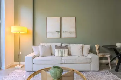 a living room with a couch and a table at The Juliet XIV Vibe 8801 in Miami