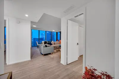 a living room with a couch and a table at Amazing property in Miami