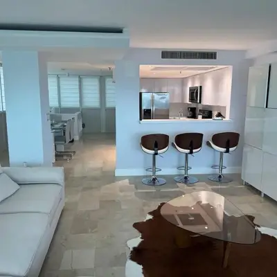 Beachfront two story apartment