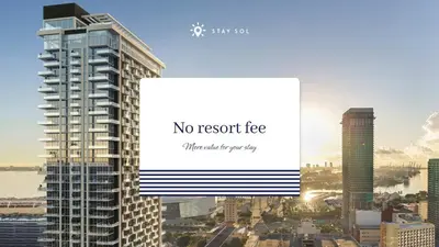 a picture of a city with a sign that says no resort tree at 1BR Apartment New Luxury in Miami