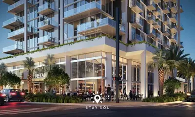 an artist rendering of a planned apartment building at Stylish Miami Studio Perfect for City Living in Miami