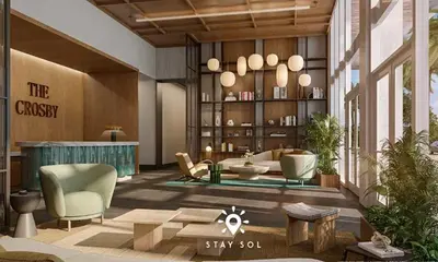 a rendering of the lobby of a building at Downtown Retreat Pools Spa & Lounges Miami in Miami