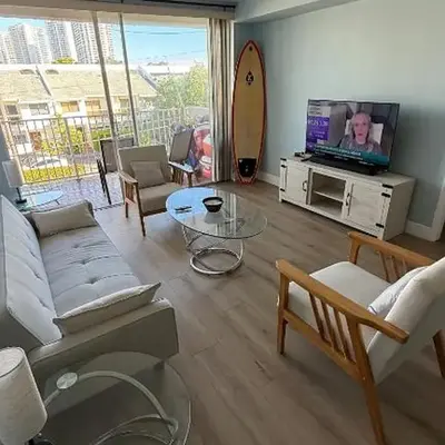 Canal-front two-bedroom condo near Sunny Isles