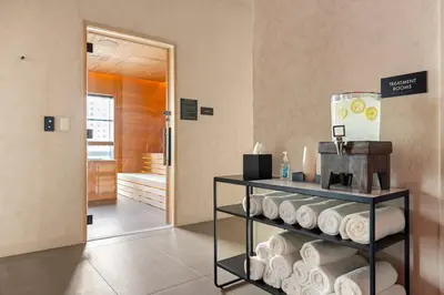 a room with a rack of rolls of toilet paper at 2909 Elegant 1BR in Miami Downtown with Pool and Gym in Miami