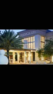 a building with a palm tree in front of it at Florida Cozy Home!!! in Hallandale Beach
