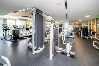 a gym with lots of treadmills and cardio machines at W Fort Lauderdale Corner Unit with Ocean View and Resort Access - 2BR 2BA in Fort Lauderdale
