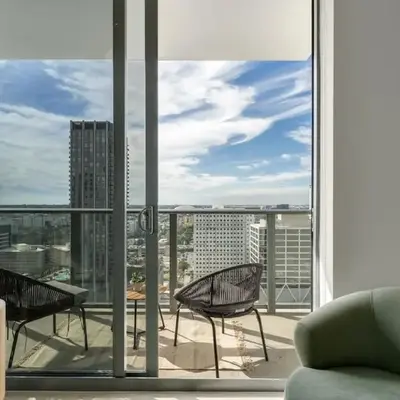 Crosby Miami WTC 2BR 2BA High Floor Corner #3101