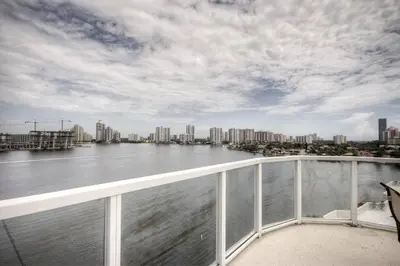 a view of a river from a cruise ship at Le Marina Bay 1109 STR-01972 in Sunny Isles Beach
