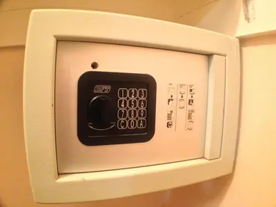 a microwave oven with a control panel on it at Parisian Hotel in Miami Beach