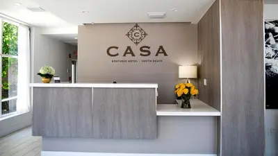a casa sign on the wall of a dental office at Casa Boutique Hotel in Miami Beach