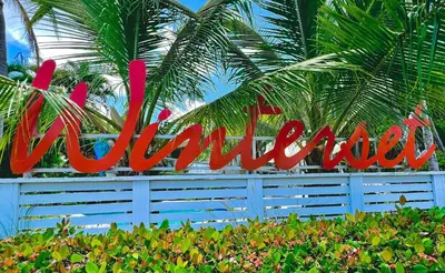 a sign that says vancouver on a white fence at Winterset in Fort Lauderdale