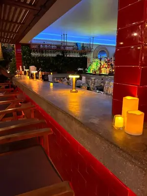a bar with a view of a stadium at Royal Palms Resort & Spa in Fort Lauderdale