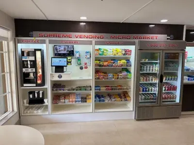 a store with a refrigerator filled with lots of food at Renovated 2/2 Unit at Yacht Club/Aventura in Aventura