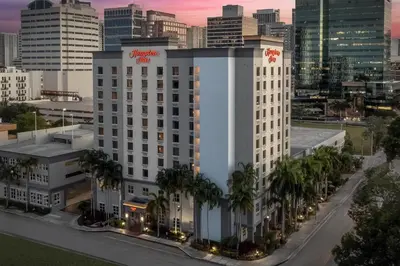 an aerial view of the sheraton anaheim hotel at Hampton Inn Fort Lauderdale Downtown Las Olas Area in Fort Lauderdale