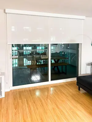 a large window in a living room with a table at Top Stay Miami Platinum Brickell in Miami