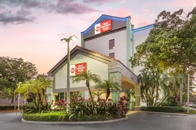 a rendering of the front of a hotel at Best Western Plus Kendall Hotel & Suites in Kendall
