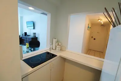 a kitchen with a sink and a counter top at Castle 922 in Miami Beach