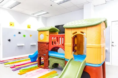 a room with a playroom with a playground at Star Stay Miami Orange Brickell in Miami