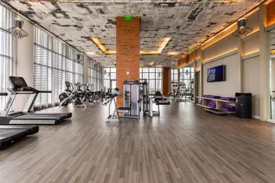 a gym with treadmills and cardio equipment in a building at Hyde Beach House Luxury Condo-Resort 1204 condo in Hollywood Beach
