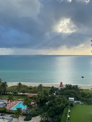 a view of the ocean from a resort at Incredible Ocean Views! Terrace, 1800 sq.ft., Hotel in Miami Beach