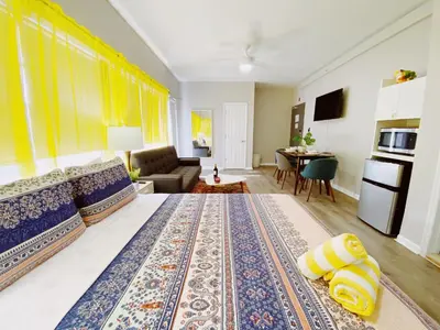a bedroom with a large bed in a room at Miami International by Lowkl in Miami Beach