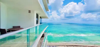 a view of the ocean from the balcony of aominium at Million Dollar View at Hyde Resort And Residences in Hollywood