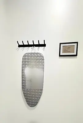 a close up of a skateboard on a wall at Gorgeous Private Room, near the Airport - Free parking - 01 in Miami