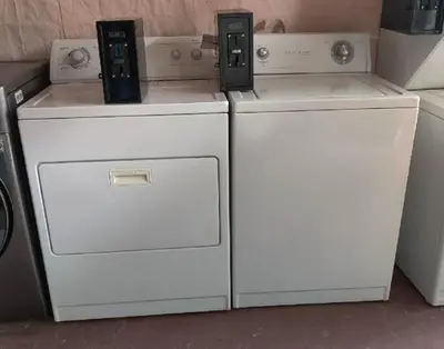 two white appliances sitting next to each other at Private Room near Miami Airport - Free parking - 01 in Miami