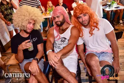 three men with red hair sitting next to each other at Hotel Gaythering - Gay Hotel - All Adults Welcome in Miami Beach