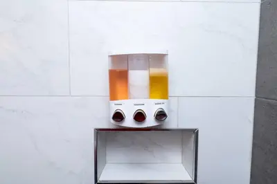 a food processor on a counter next to a box at The Palms at Middle River Terrace 4 in Fort Lauderdale