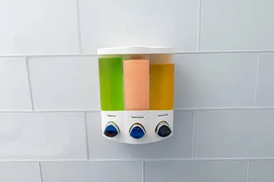 a wall mounted object on a white tiled wall at Shell on the Beach 107 - RENOVATED in Hollywood