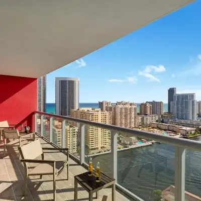 Infinite View with Balcony