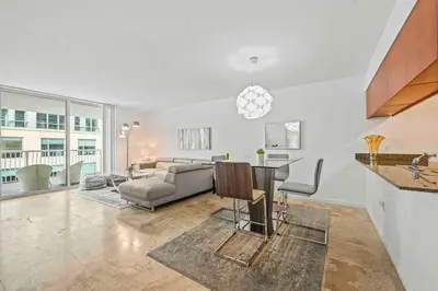 a living room with a couch and a table at PH Luxury 1 Bed 1 Bath • Brickell • Ocean Views in Miami