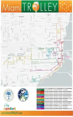 a map of the miami freeway at Bright and Airy Miami 1BR Apt Near Brickell in Miami