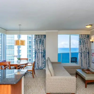 TRUMP INTERNATIONAL BEACH RESORT 2 BEDROOM APARTMENT 1600 Sf Ocean and Bay View With Terrace