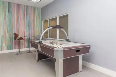 a hospital room with a sink in a room at Ocean view Work from Home Balcony Parking Pool in Miami